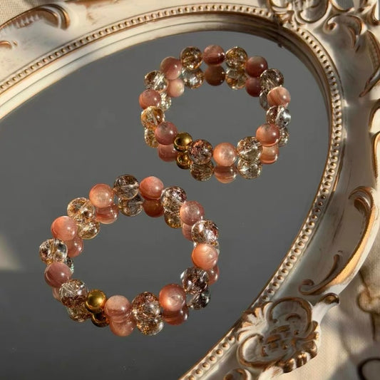 Side-by-side specification view of SeekEven's luxury crystal bracelets, contrasting the elegant 10mm-12mm bead diameter with the commanding 12mm-13mm substantial size.