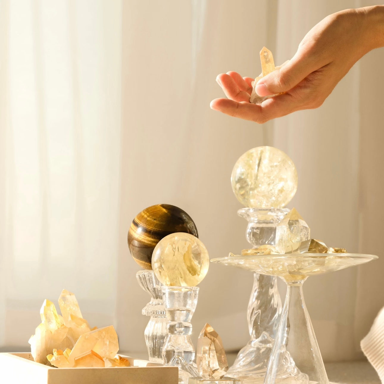 Untreated structural minerals curated as statement centerpieces for modern residences.