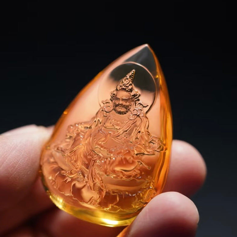 Citrine Yellow Jambhala Pendant