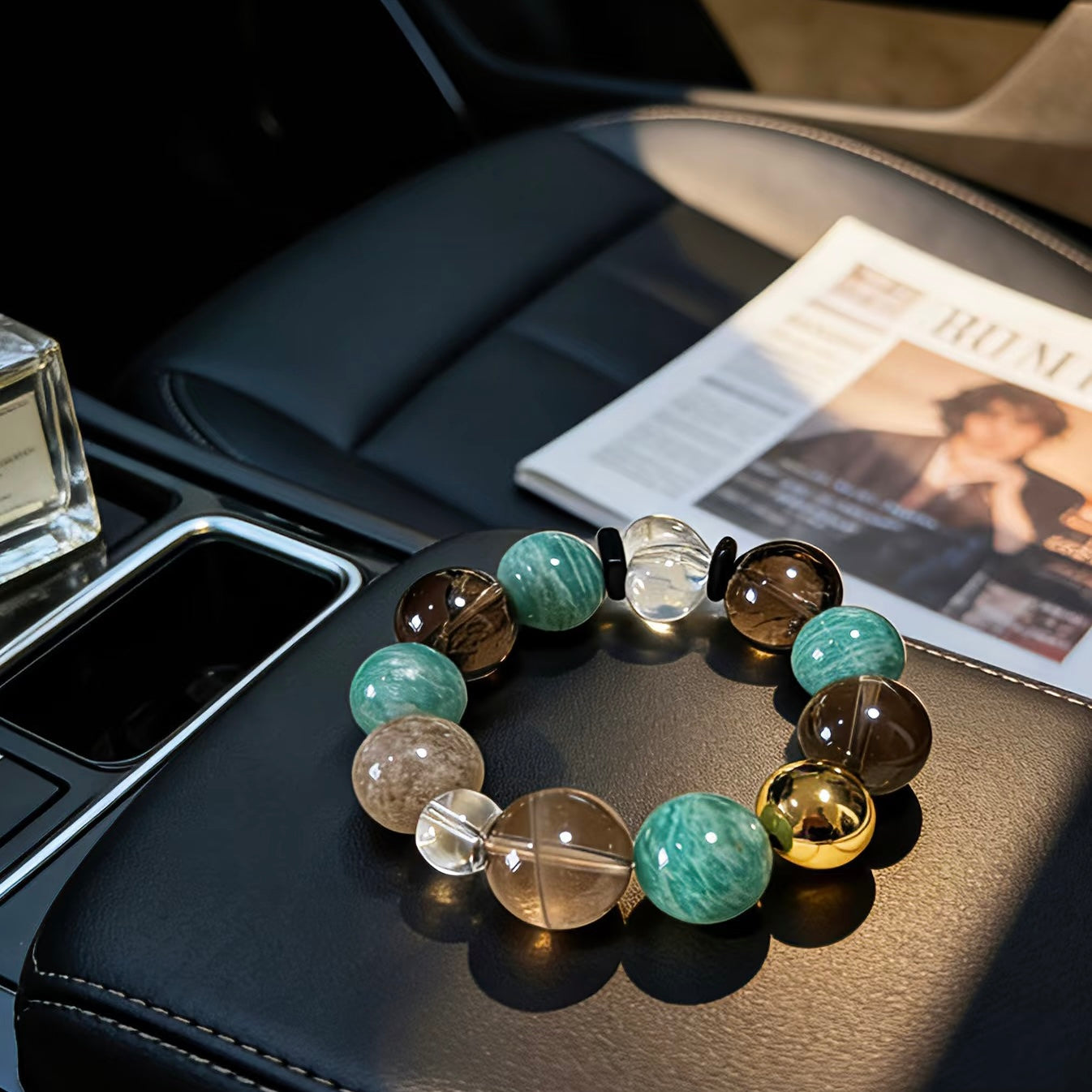 Detailed shot of the 24K gold-plated titanium steel accessories, emphasizing permanent color and luxury shine.
