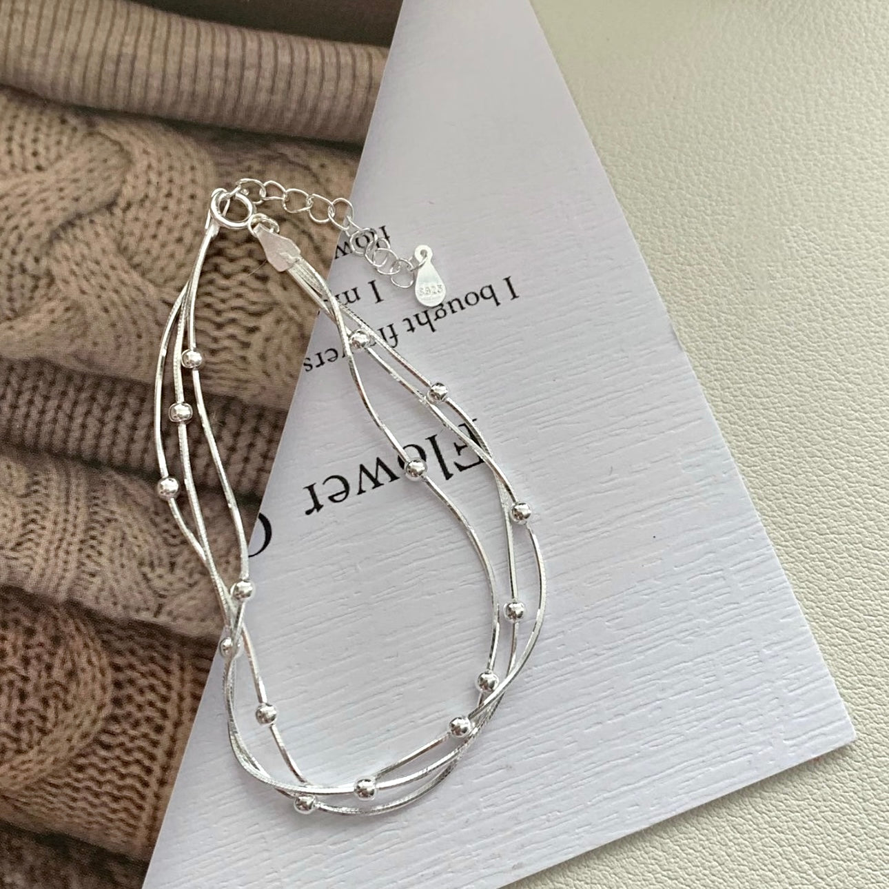 Quiet Layers | Brazilian White Quartz Bracelet Stack