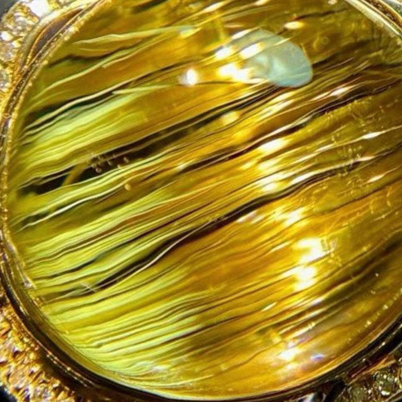 18K Gold · Premium Titanium Crystal Pendant