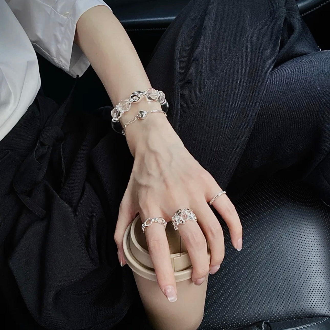 Clear Quartz Stylish Bracelet