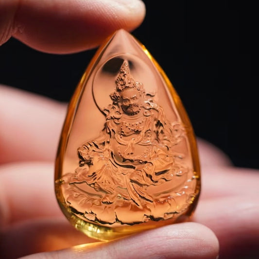 Citrine Yellow Jambhala Pendant