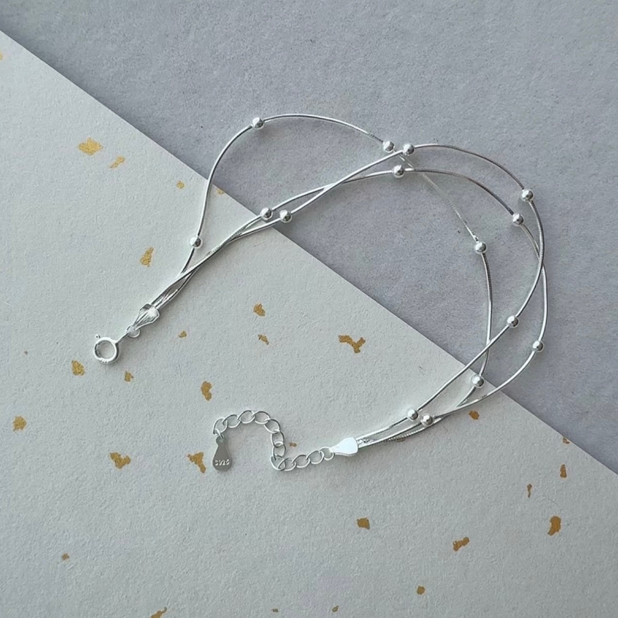 Quiet Layers | Brazilian White Quartz Bracelet Stack