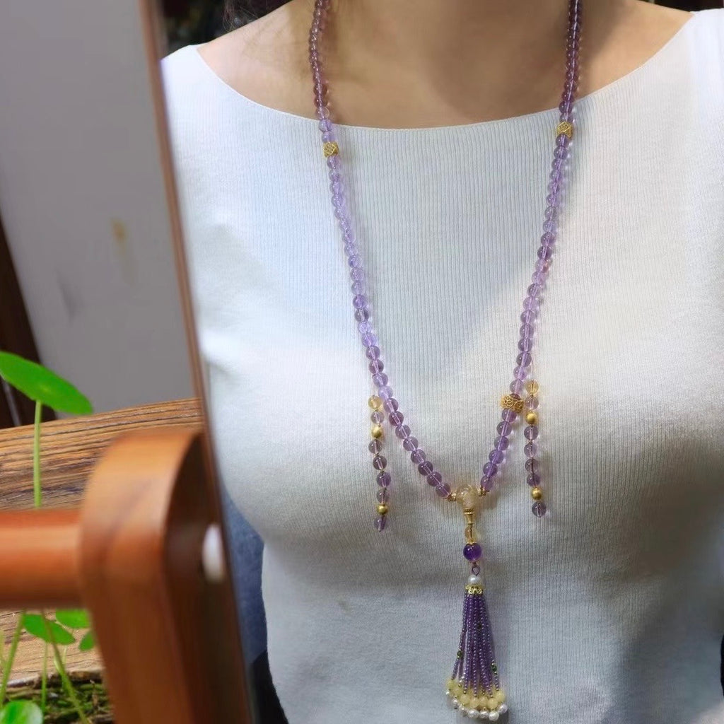 Purple Qi From The East 📿 108-Bead Rosary，