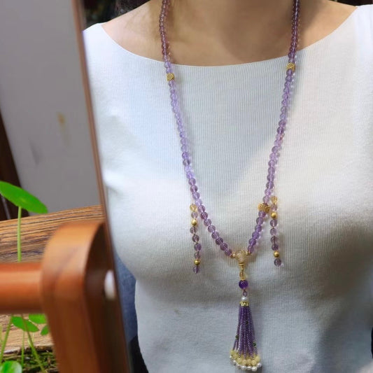 Zen · Amethyst Mala Beads