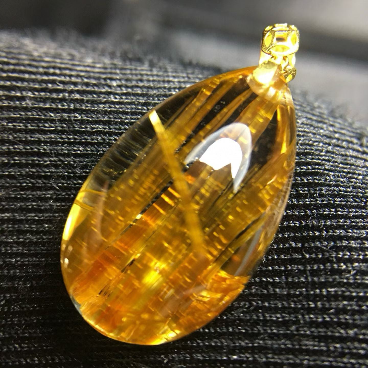 18K Gold · Titanium Crystal Pendant