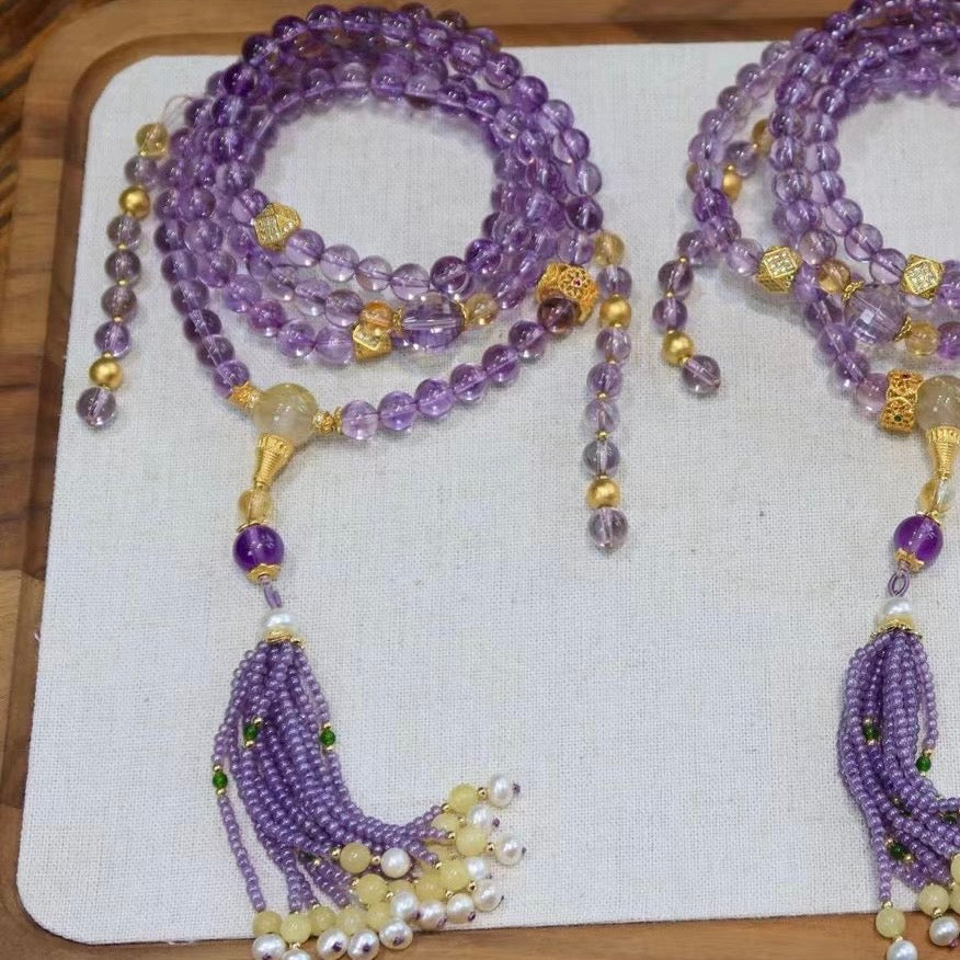 Purple Qi From The East 📿 108-Bead Rosary，