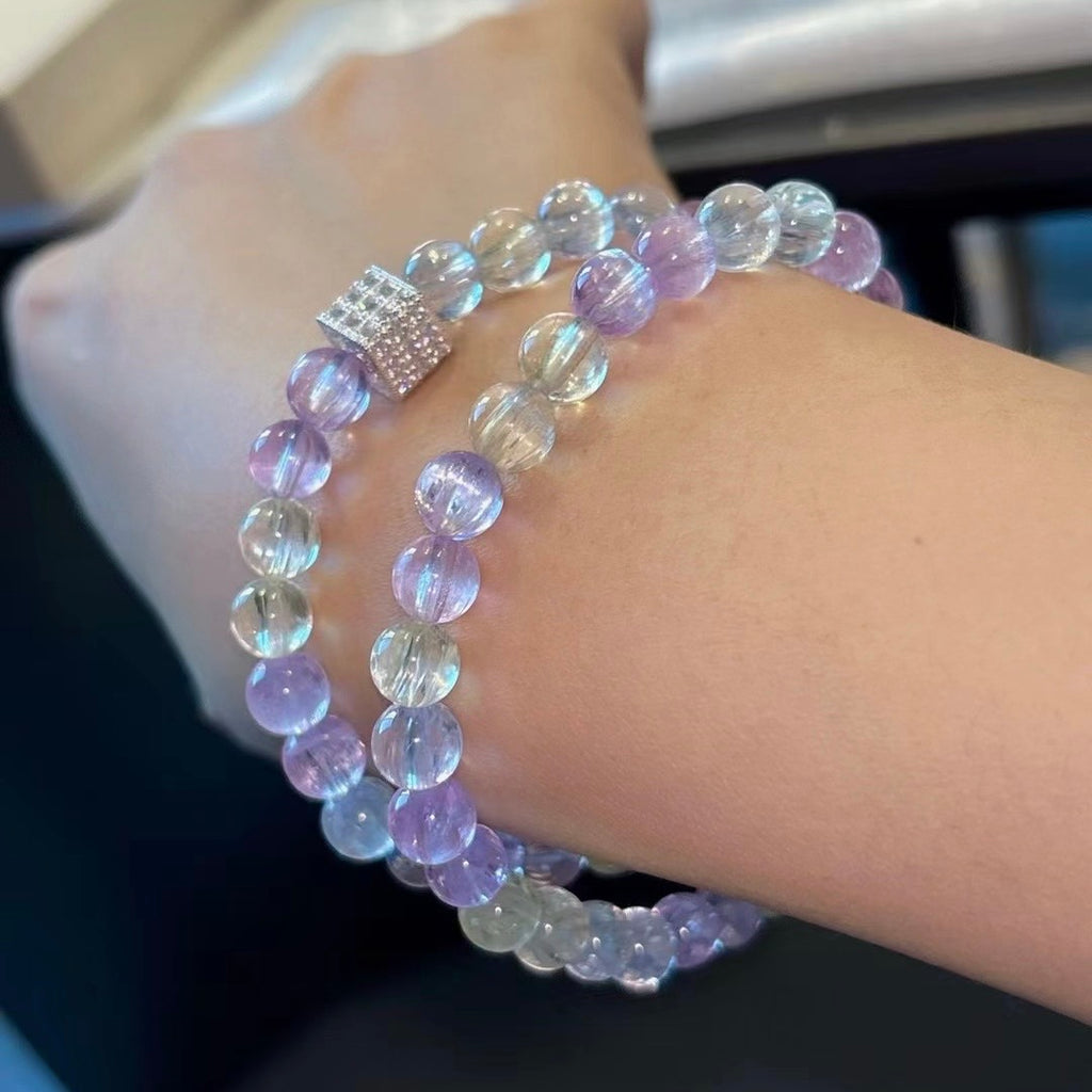 Premium Natural Rainbow Spodumene Bracelet