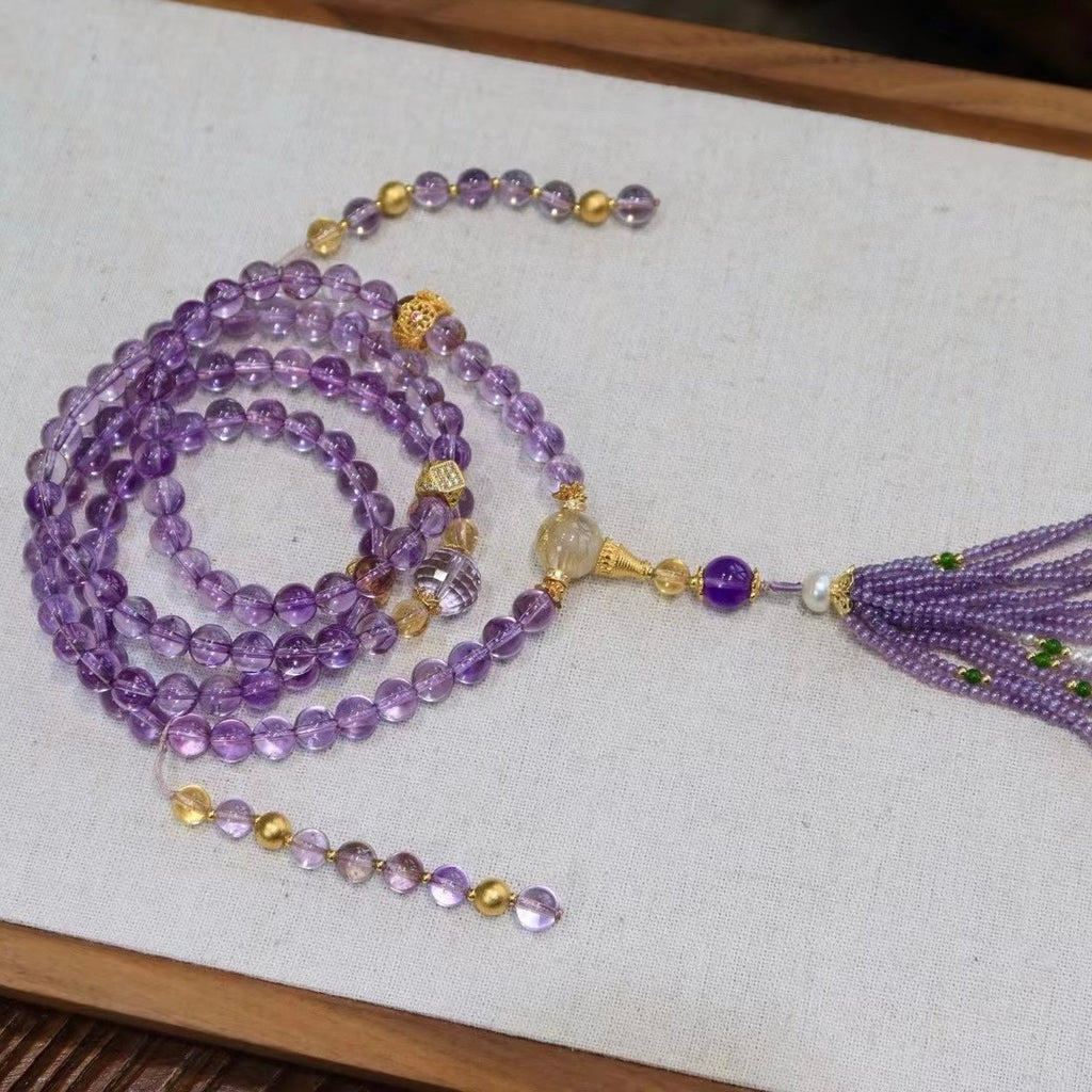 Purple Qi From The East 📿 108-Bead Rosary，
